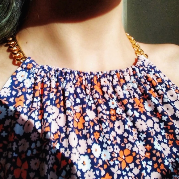 MICHAEL KORS Floral Print Drop Waist Dress EUC - Picture 7 of 8